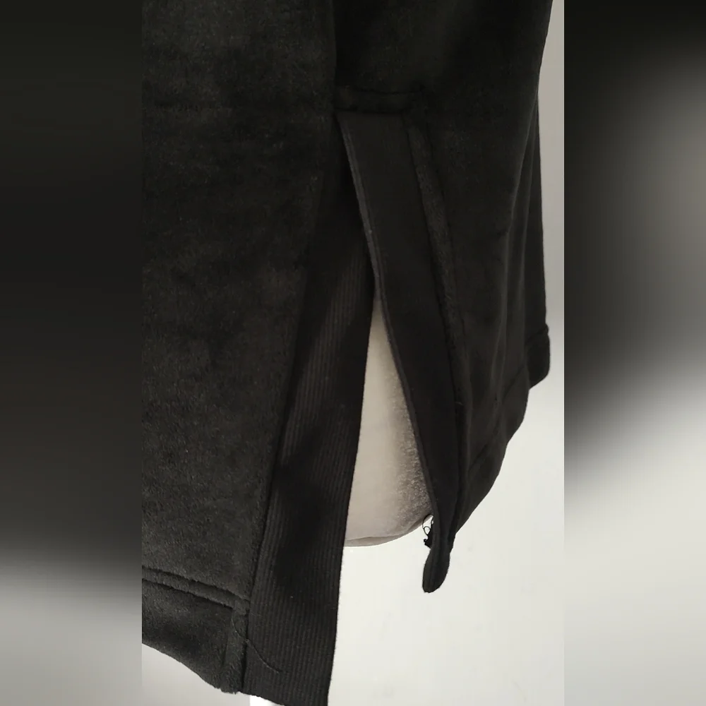 Hoodie  Women Pullover  Black Fleece Size XS  Long Sleeves Warm New without Tag